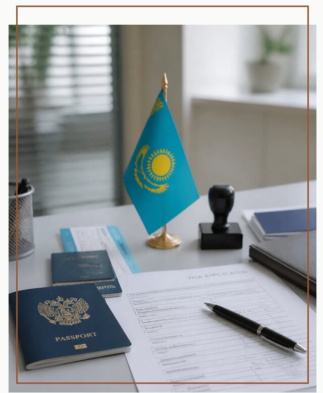 Оформление визы в Казахстан для поездки и работы в Касимах